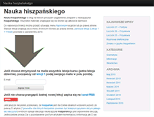 Tablet Screenshot of hiszpanski.ddbb.pl